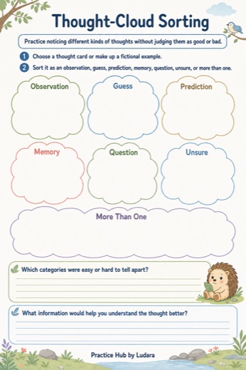 Preview of Thought-Cloud Sorting